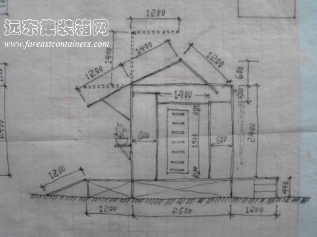 帶天窗的變形小屋,住人集裝箱房屋,二手集裝箱貨柜,集裝箱活動房