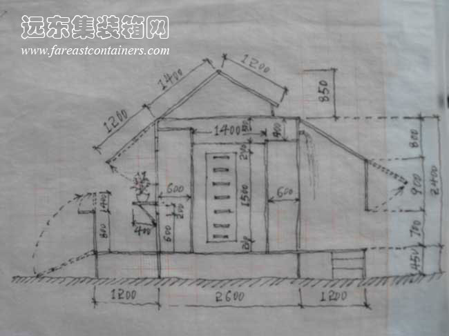 帶天窗的變形小屋,住人集裝箱房屋,二手集裝箱貨柜,集裝箱活動房