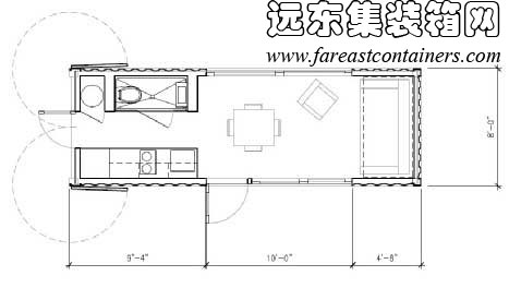 Sunset Idea House 的建筑設(shè)計圖,集裝箱活動房,住人集裝箱房屋,二手集裝箱