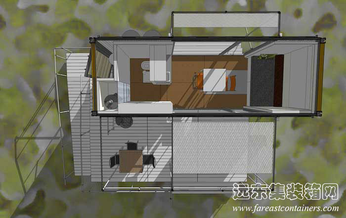 Sunset Idea House 的建筑設(shè)計圖,集裝箱活動房,住人集裝箱房屋,二手集裝箱