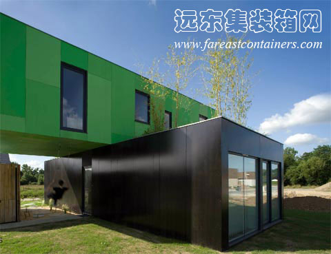 Cross Shape Container Home,集裝箱活動(dòng)房,集裝箱房屋,集裝箱建筑,集裝箱住宅,住人集裝箱