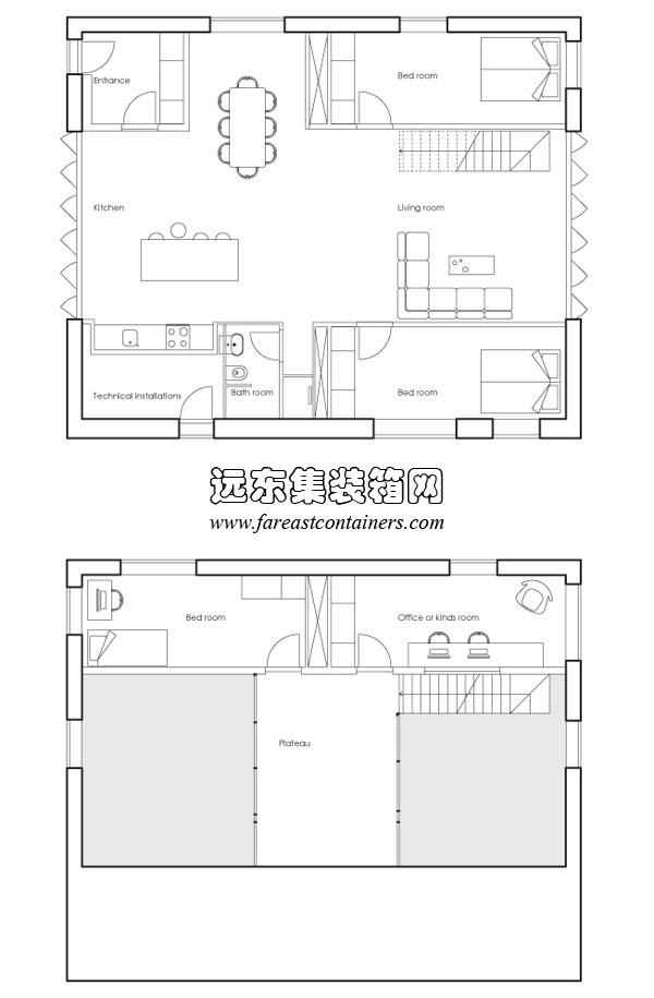 WFH house的平面設(shè)計(jì)圖,集裝箱住宅,集裝箱建筑,集裝箱房屋,集裝箱活動(dòng)房,住人集裝箱