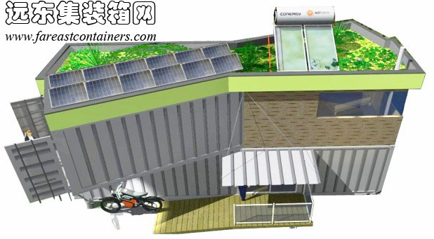 ECO-Cargo 集裝箱住宅效果圖,集裝箱房屋,集裝箱活動(dòng)房,住人集裝箱,集裝箱建筑