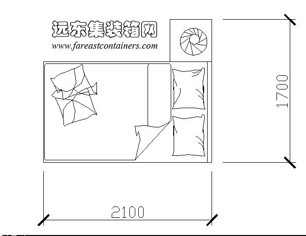 最小1.5米床臥室尺度,活動(dòng)住宅